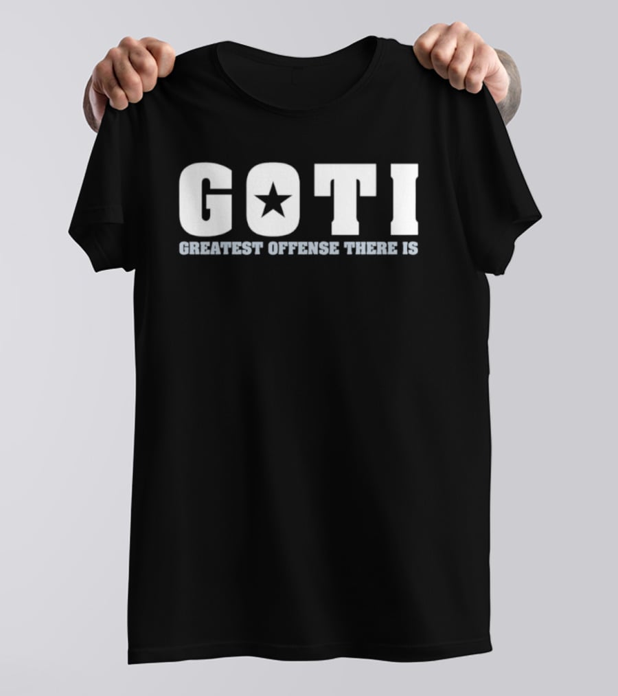 Goti Star Icon Greatest Offense There Is Football T-Shirt