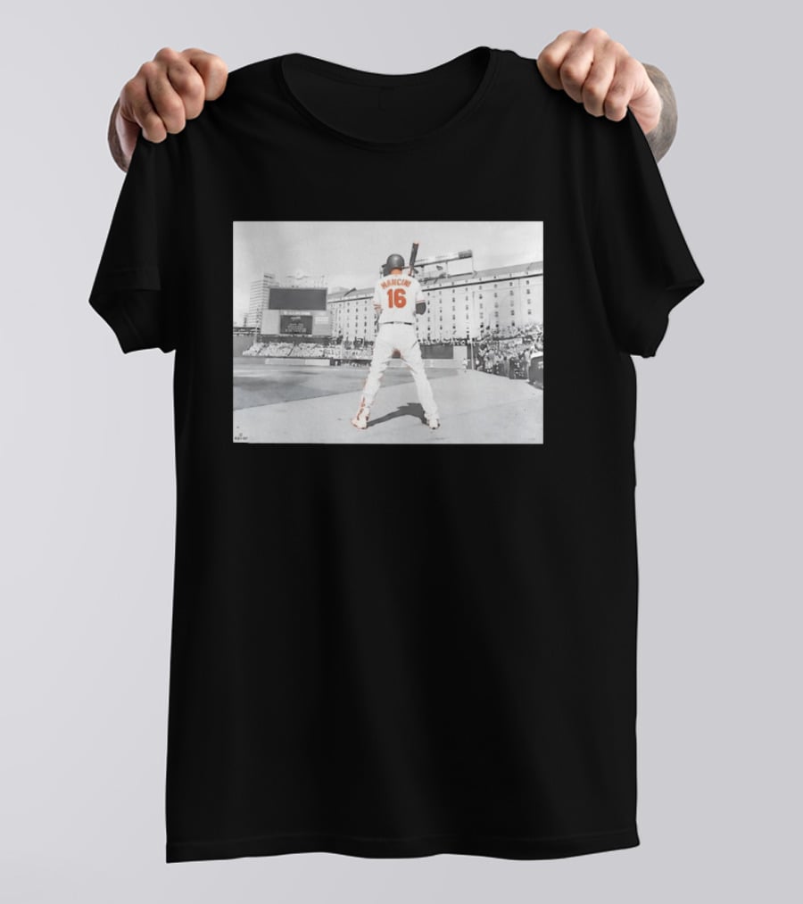 Baltimore Orioles Trey Mancini 16 Batting Camden Yards T-Shirt