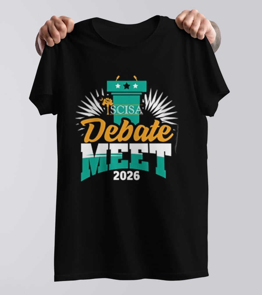 SCISA Debate Meet 2026 Podium Stars Event T-Shirt