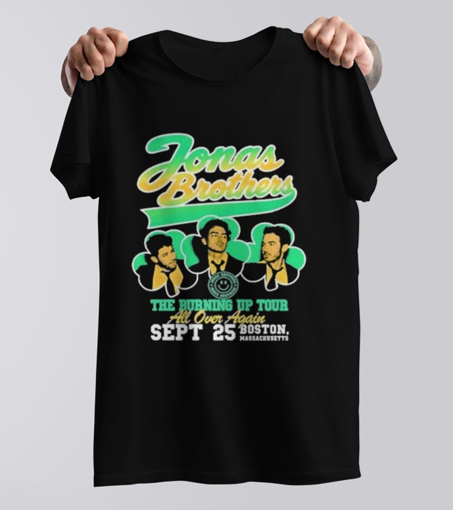 Jonas Brothers The Bringing Up Tour All Over Again Sept 25 Boston Massachusetts T-Shirt