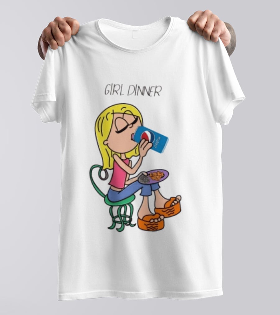 Lizzie McGuire Y2K Girl Dinner Pepsi Retro Fashion T-Shirt