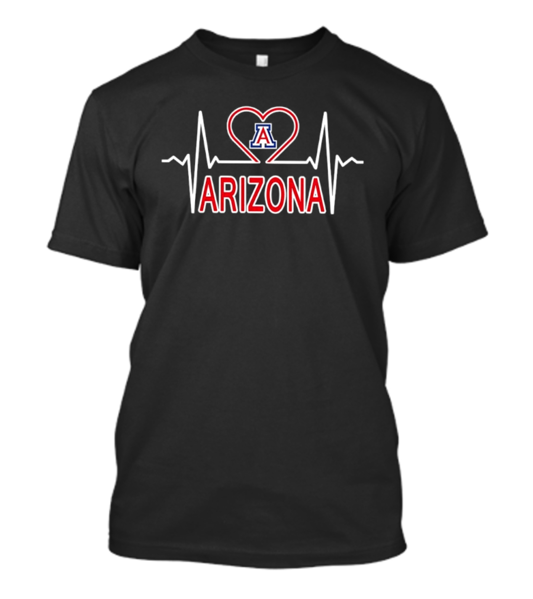 Arizona Wildcats Heartbeat Logo Love Wildcats T-Shirt