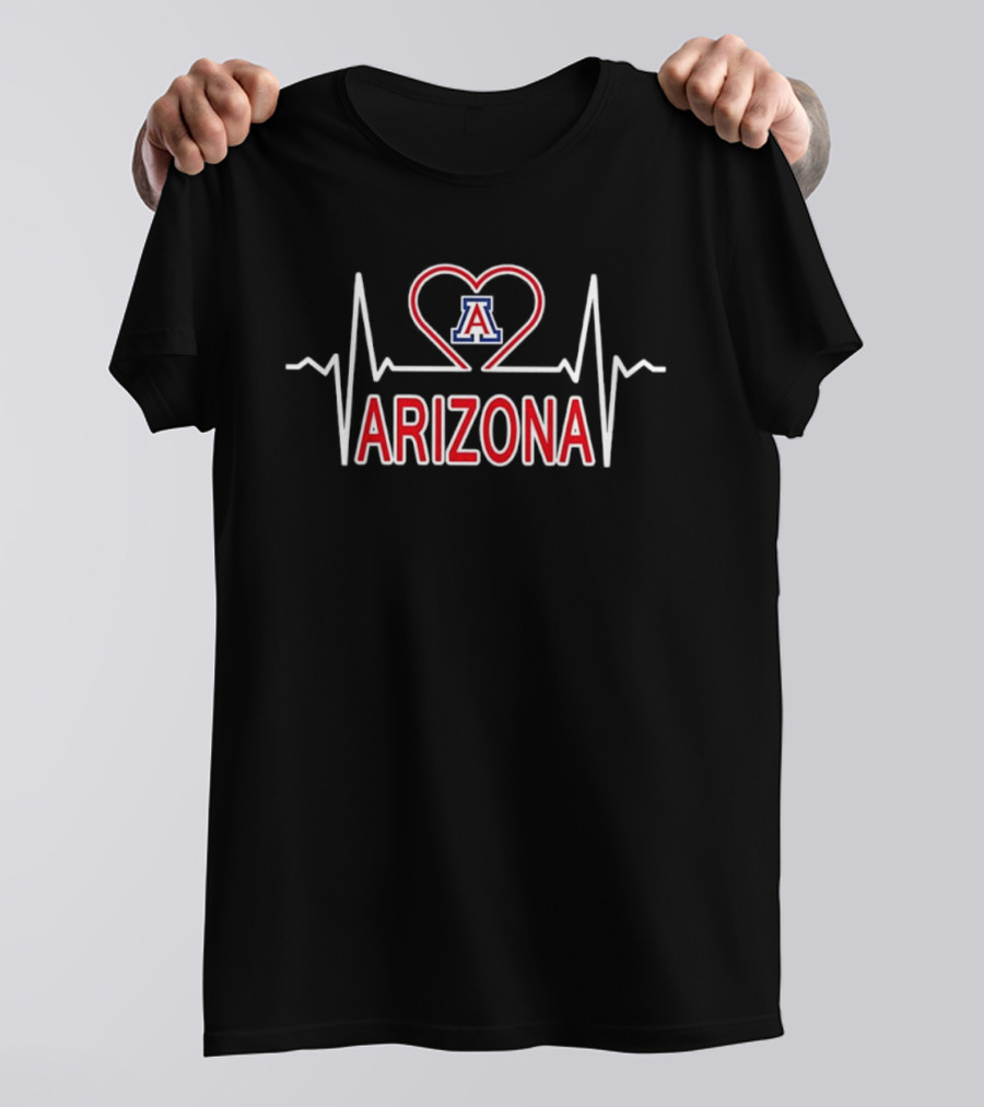 Arizona Wildcats Heartbeat Logo Love Wildcats T-Shirt