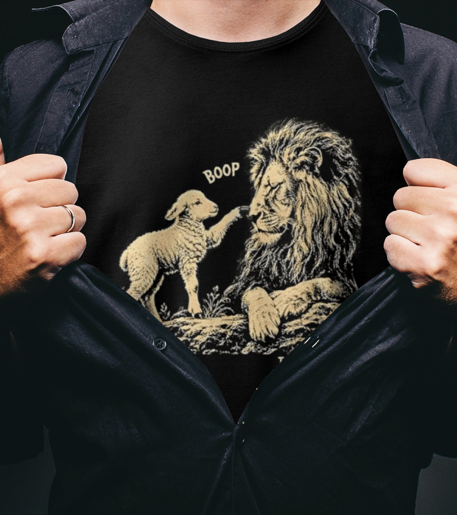 Boop Lion Lamb Luke 10 19 Bible Verse T-Shirt