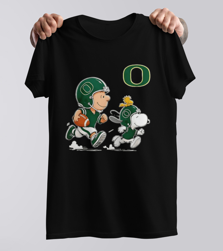 Charlie Brown Woodstock Snoopy Oregon Ducks Football 2026 T-Shirt