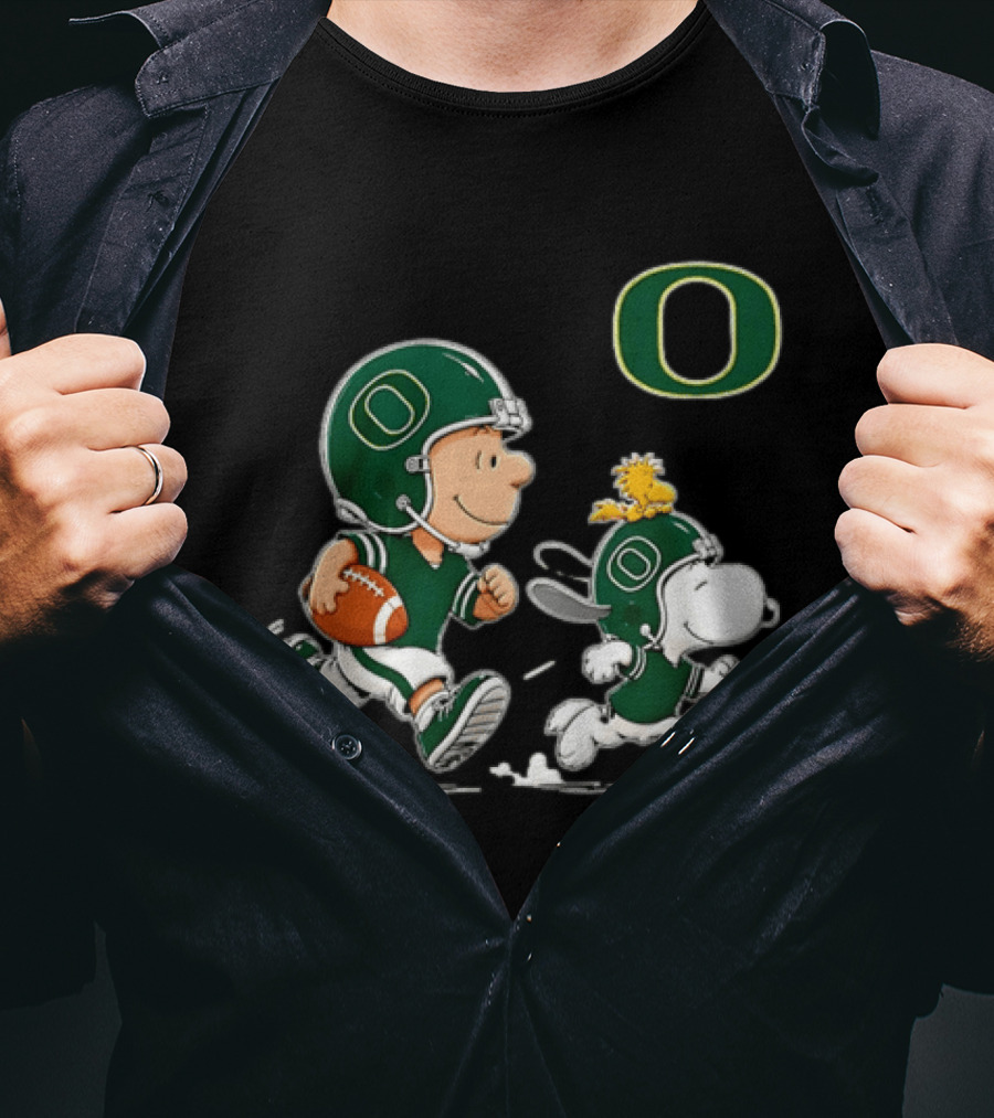 Charlie Brown Woodstock Snoopy Oregon Ducks Football 2026 T-Shirt