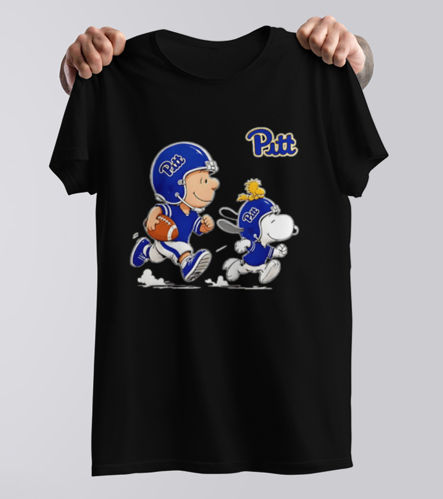 Charlie Brown Woodstock Snoopy Pitt Panthers Football 2026 T-Shirt