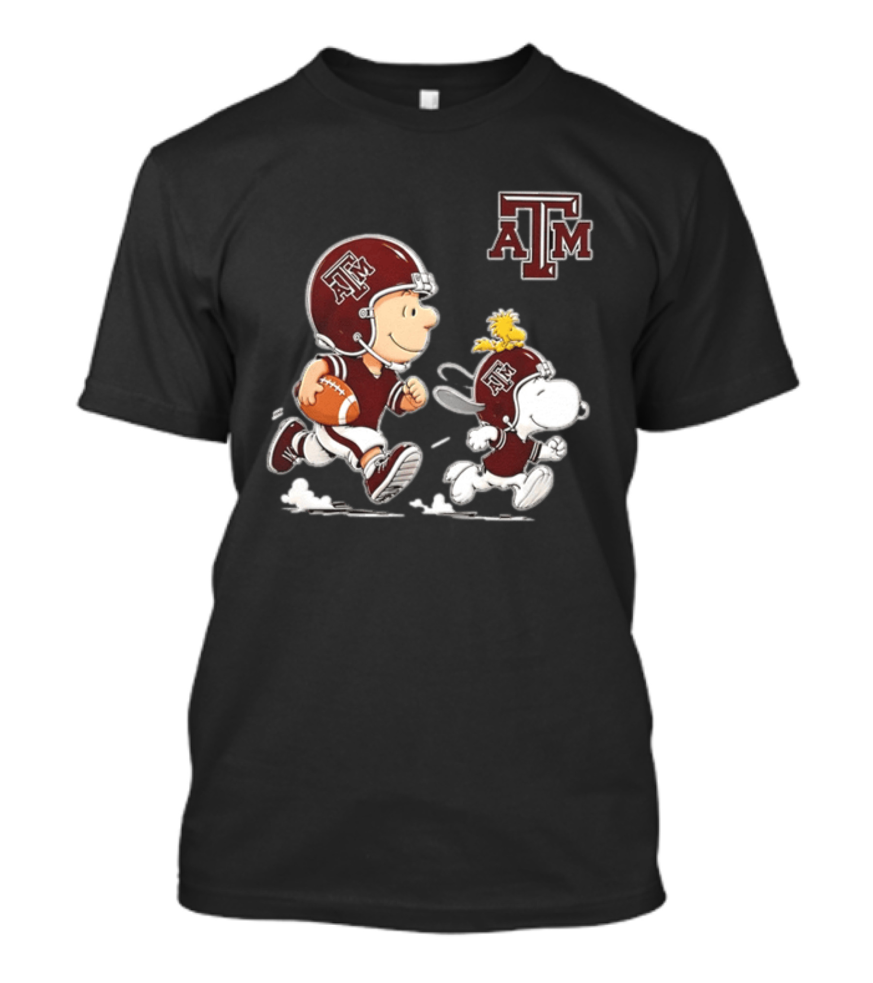 Charlie Brown Snoopy Woodstock Texas A&M Aggies Football 2026 T-Shirt