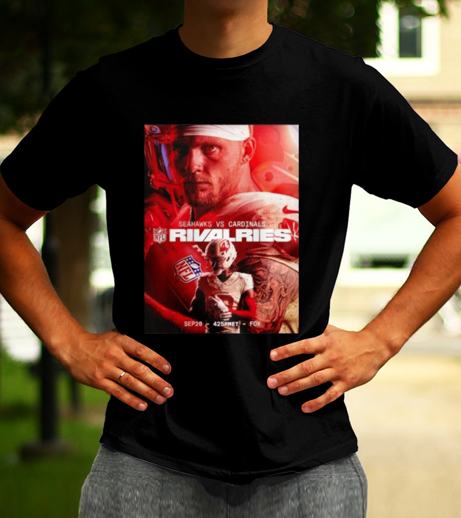 NFL Seahawks Vs Cardinals Rivalries September 20 Game Event 425PM ET On FOX T-Shirt