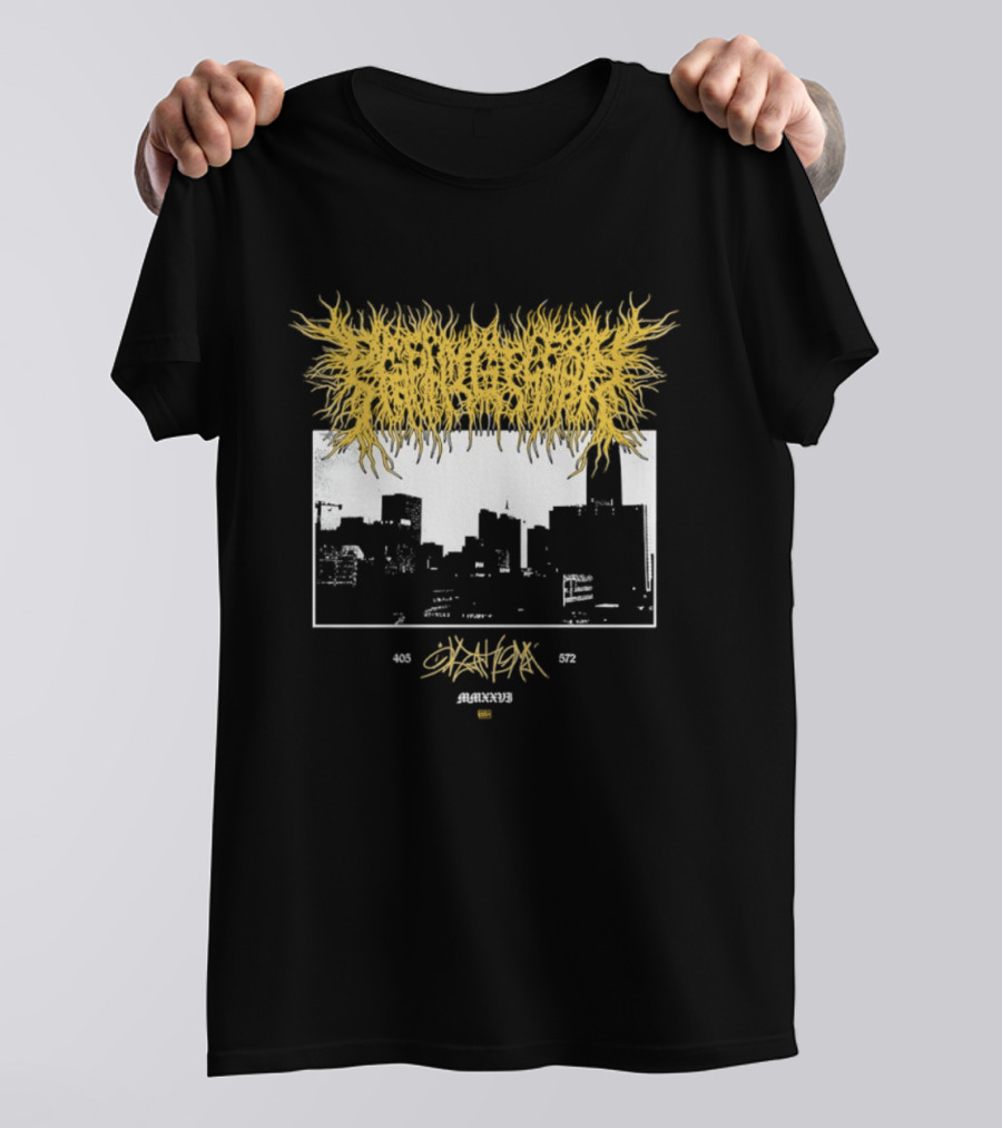 Deathoma 405 572 MMXXVI Cityscape Death Metal Amagiri Skreamxx T-Shirt