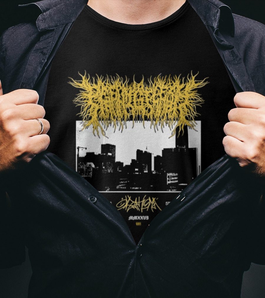 Deathoma 405 572 MMXXVI Cityscape Death Metal Amagiri Skreamxx T-Shirt