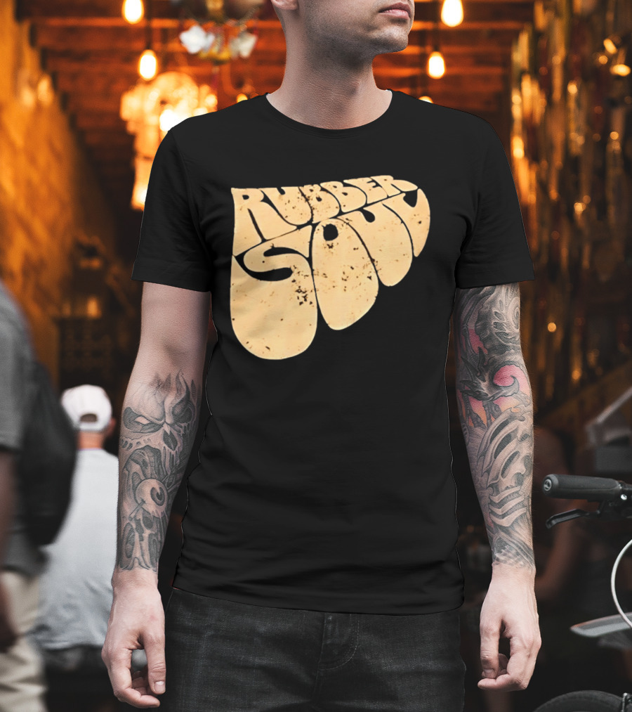 Distressed Rubber Soul Vintage Classic Rock T-Shirt