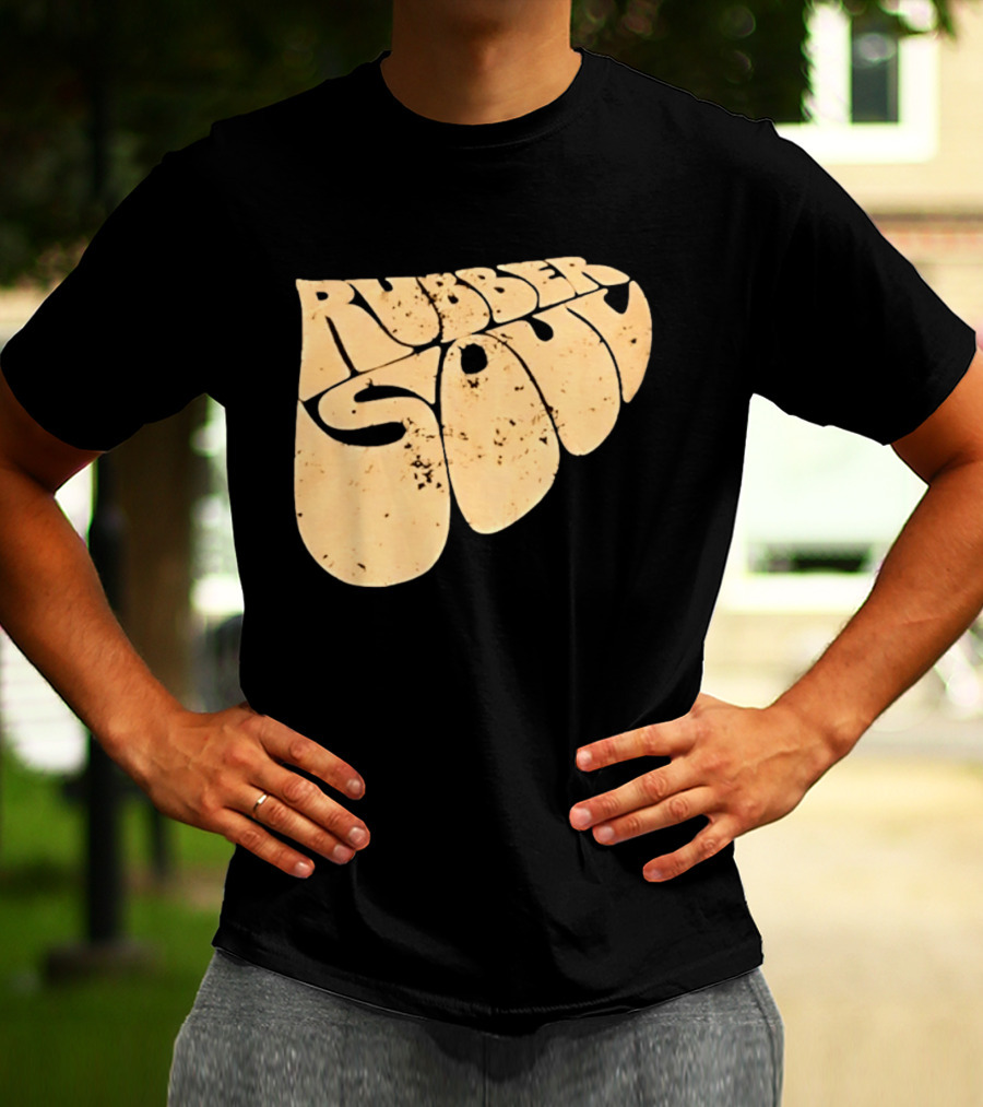 Distressed Rubber Soul Vintage Classic Rock T-Shirt