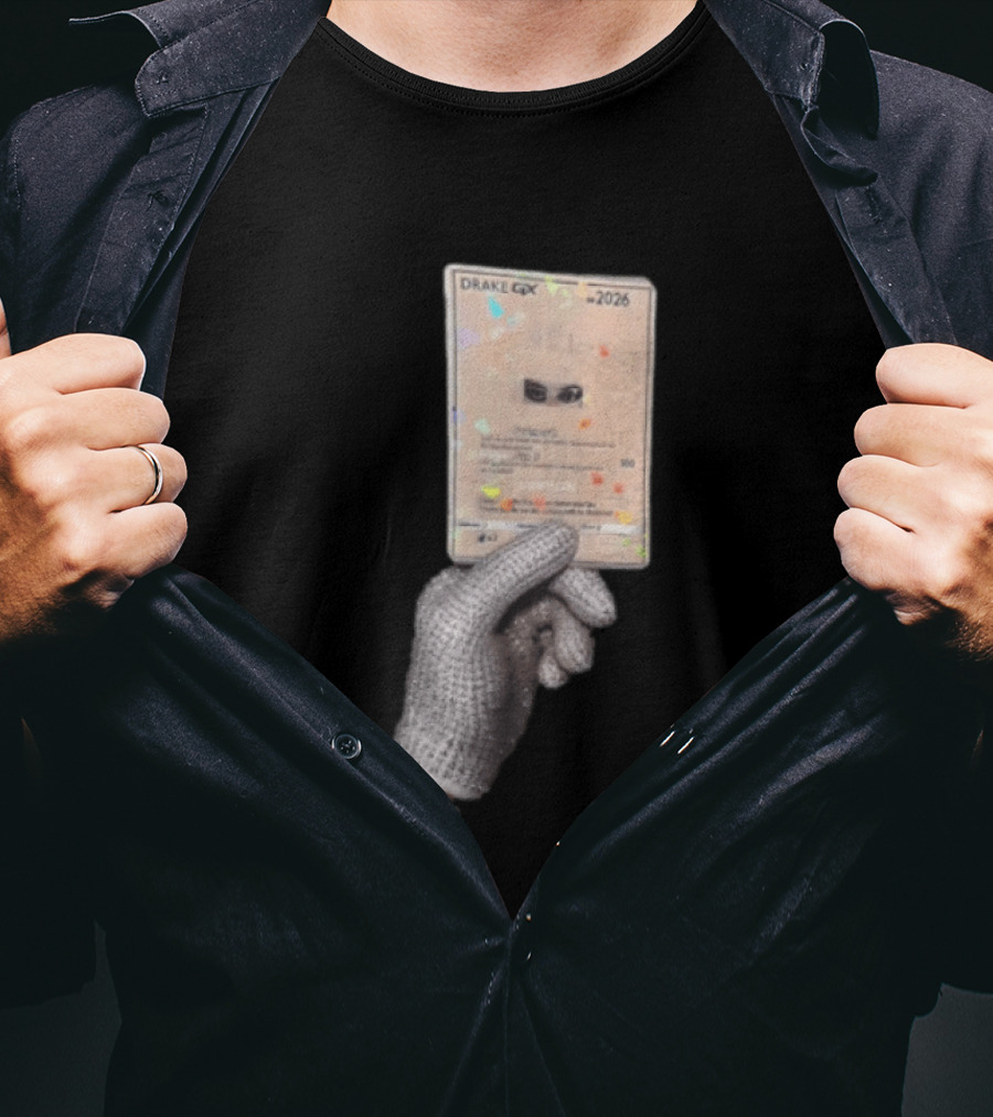 Drake GX 2026 Habibti 100 Rhinestone Glove Holding Trading Card T-Shirt