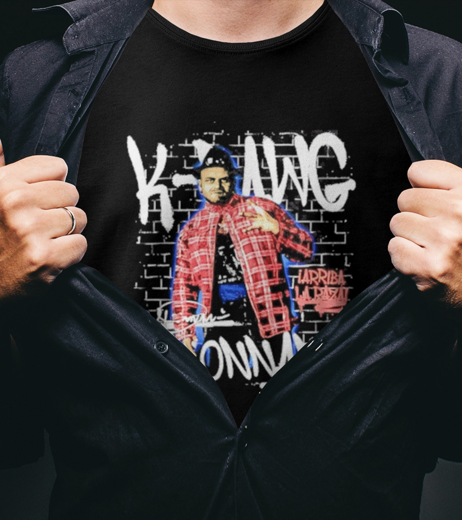 K Dawg Konnan Arriba La Raza Plaid T-Shirt