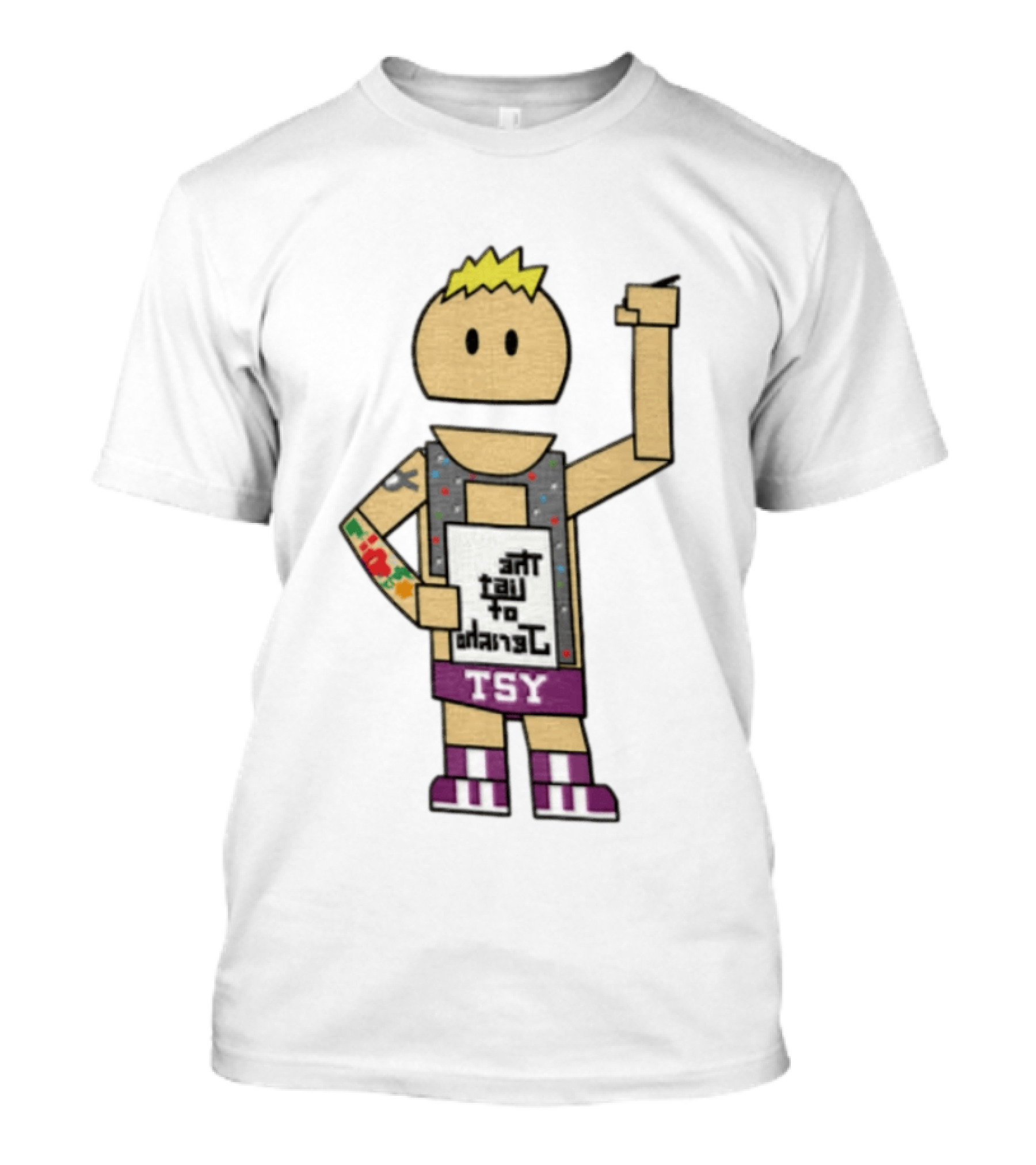 Ant Tail To Odarac Cartoon Tattooed Arm Fist TSY T-Shirt