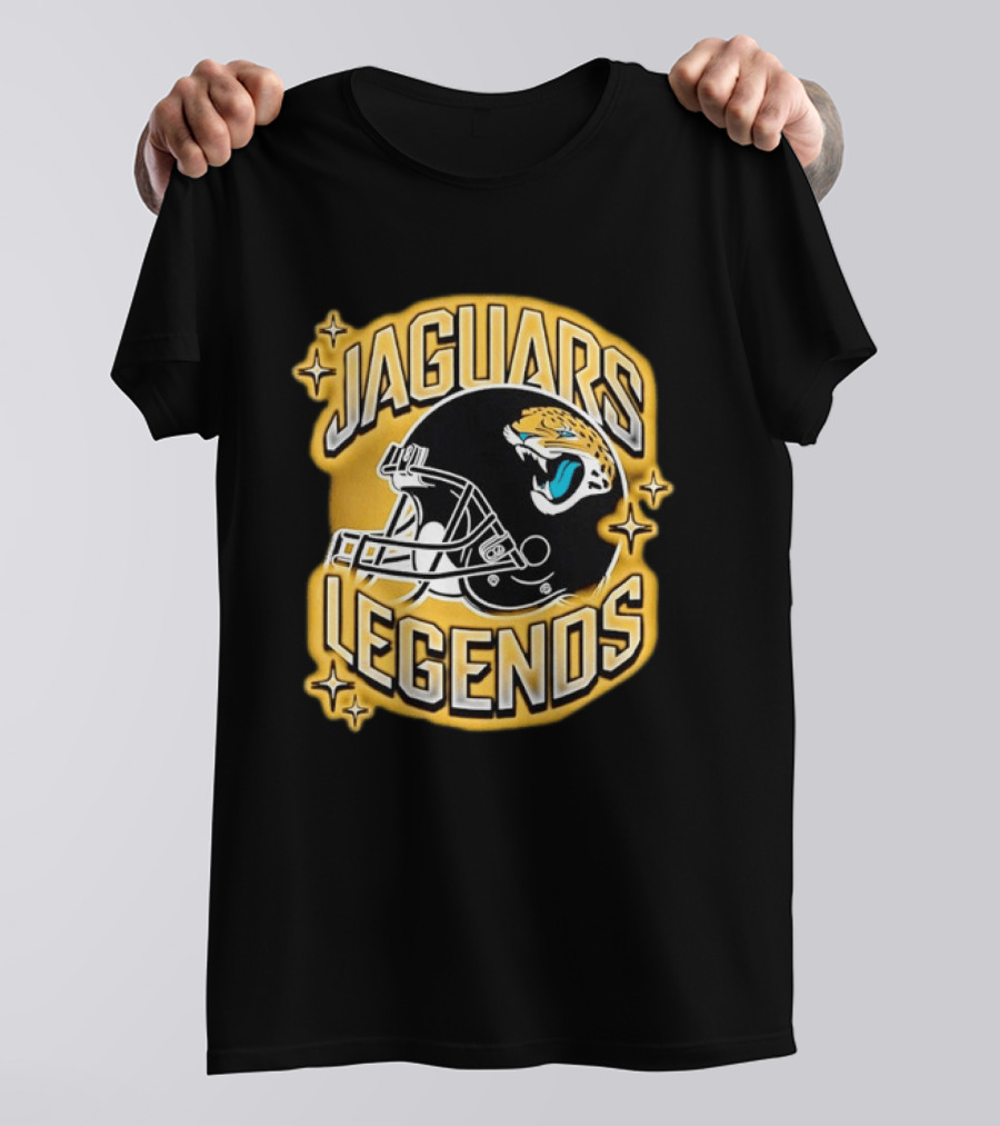 Jaguars Legends Football Helmet Icon With Stars T-Shirt