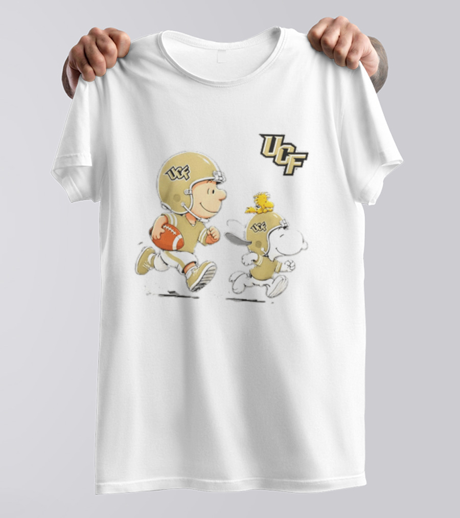 Charlie Brown Snoopy Woodstock UCF Knights Football 2026 T-Shirt