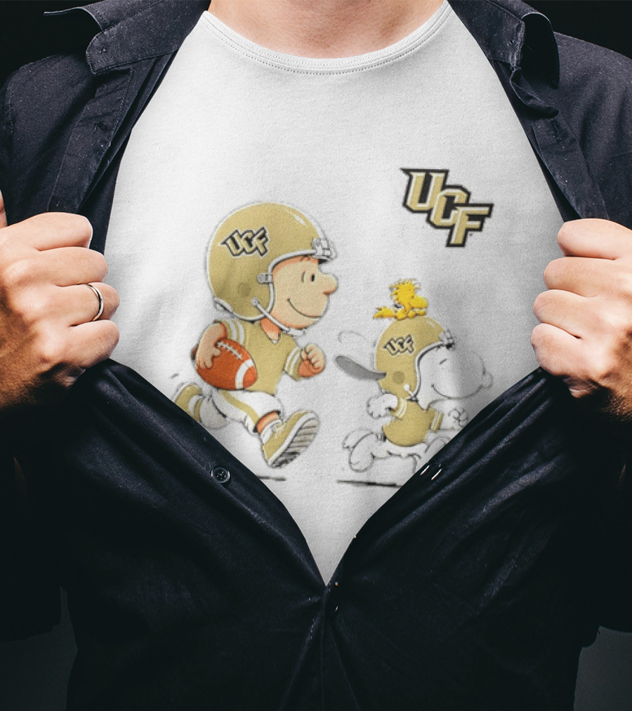 Charlie Brown Snoopy Woodstock UCF Knights Football 2026 T-Shirt