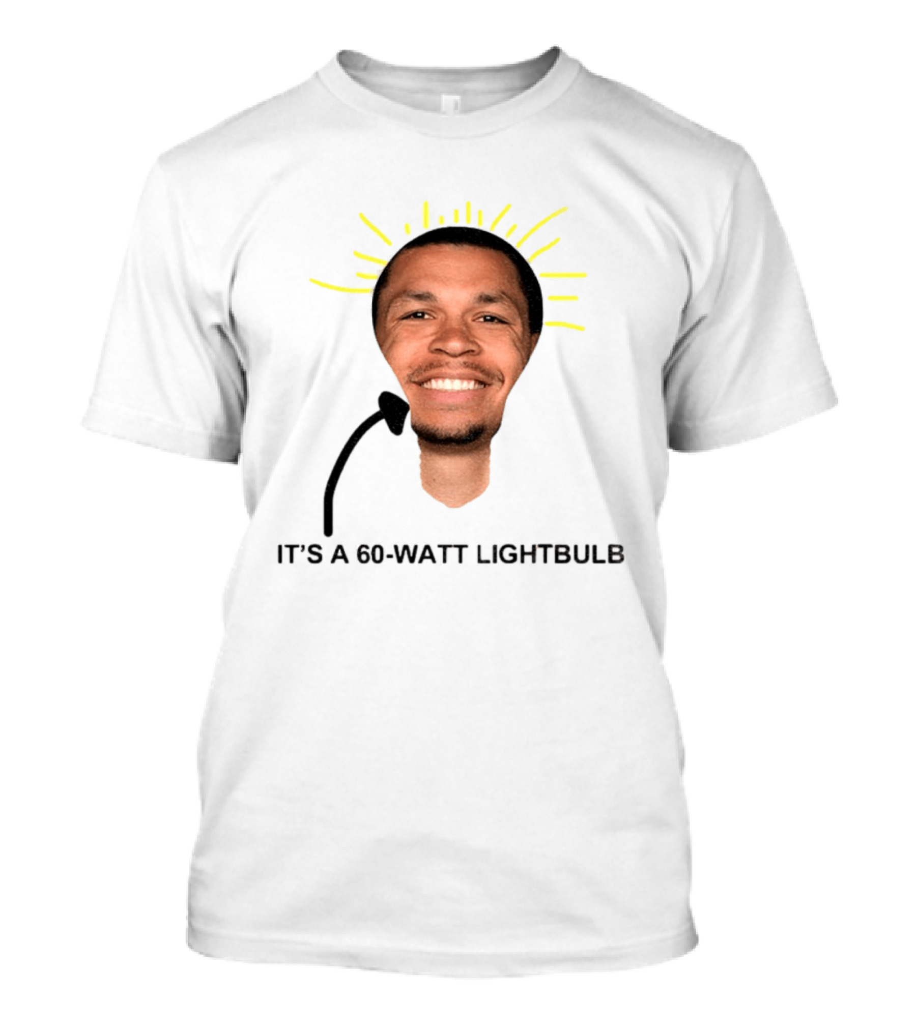 Cyclones NCAAB Jacob Lyftogt It's A 60 Watt Lightbulb Man Face Lightbulb Shape T-Shirt