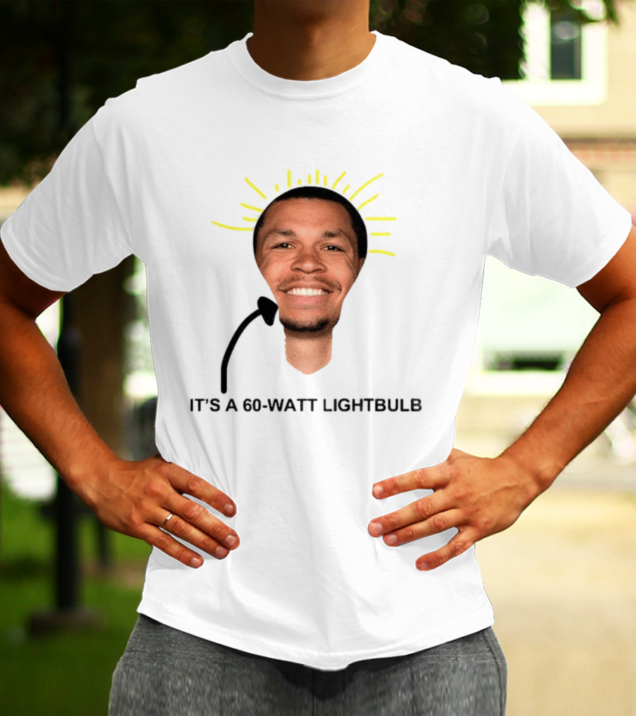Cyclones NCAAB Jacob Lyftogt It's A 60 Watt Lightbulb Man Face Lightbulb Shape T-Shirt