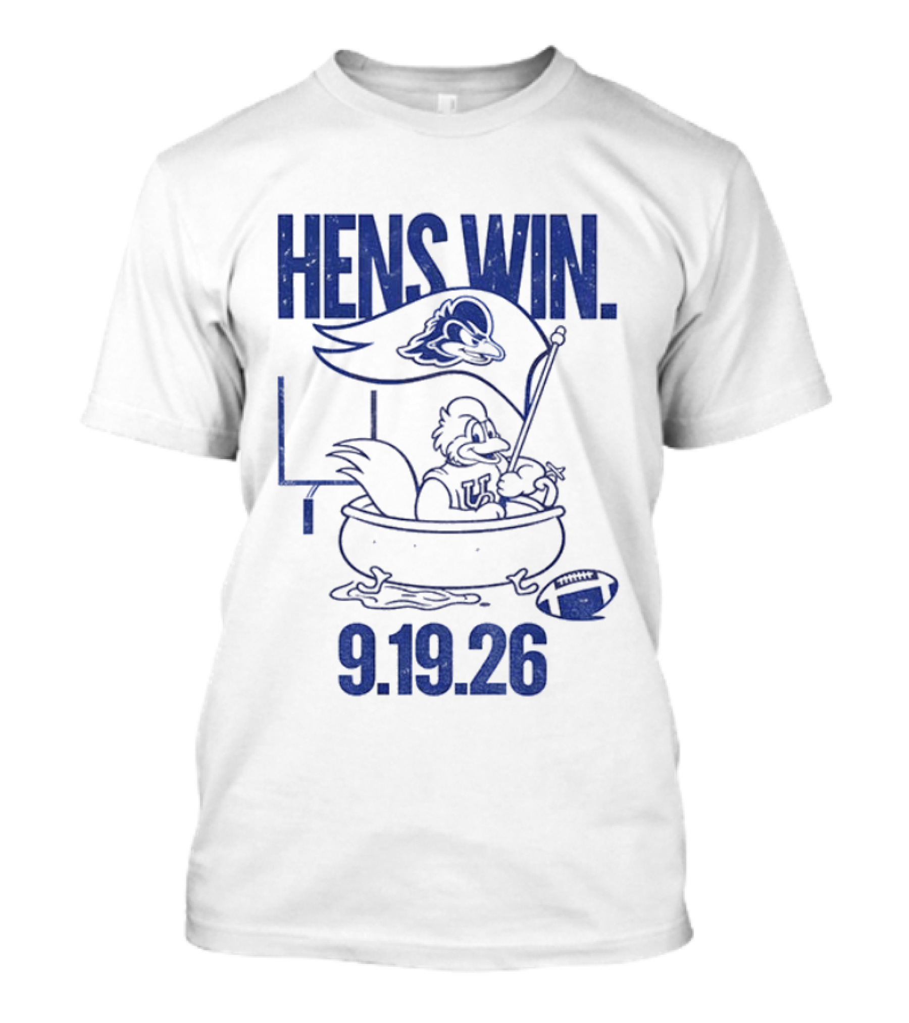 Hens Win Delaware Football 9.19.26 T-Shirt