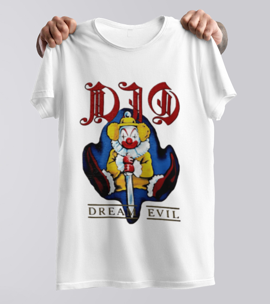 Dio Dream Evil Clown Holding Sword T-Shirt