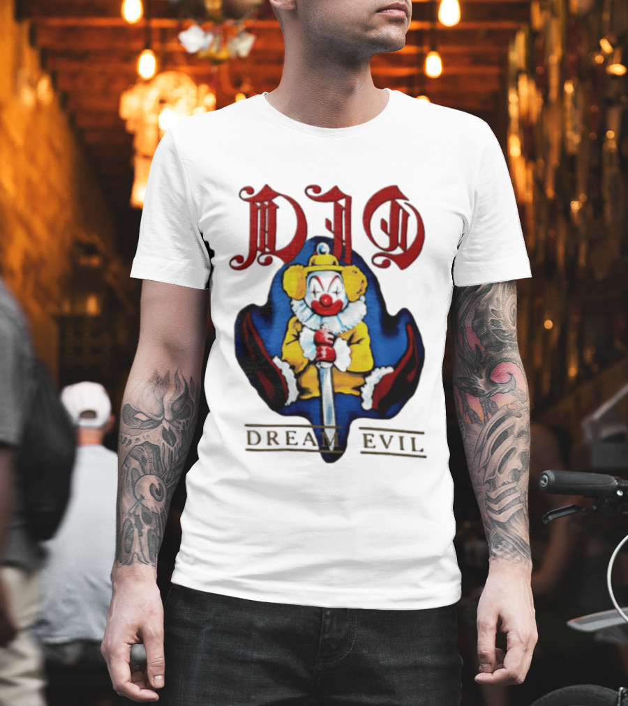 Dio Dream Evil Clown Holding Sword T-Shirt