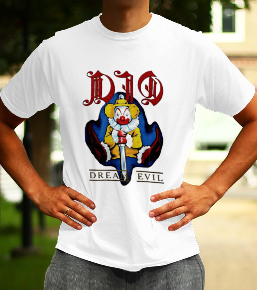 Dio Dream Evil Clown Holding Sword T-Shirt