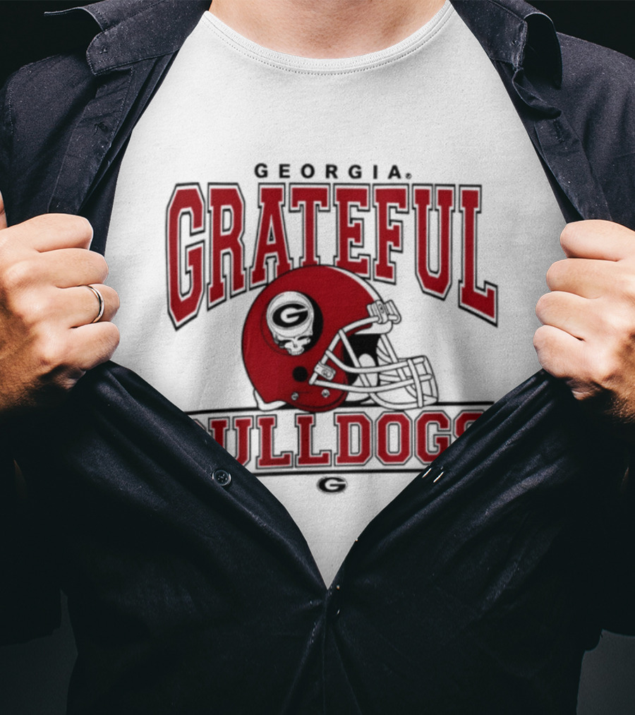 Georgia Grateful Dead Bulldogs Steal Your Helmet T-Shirt