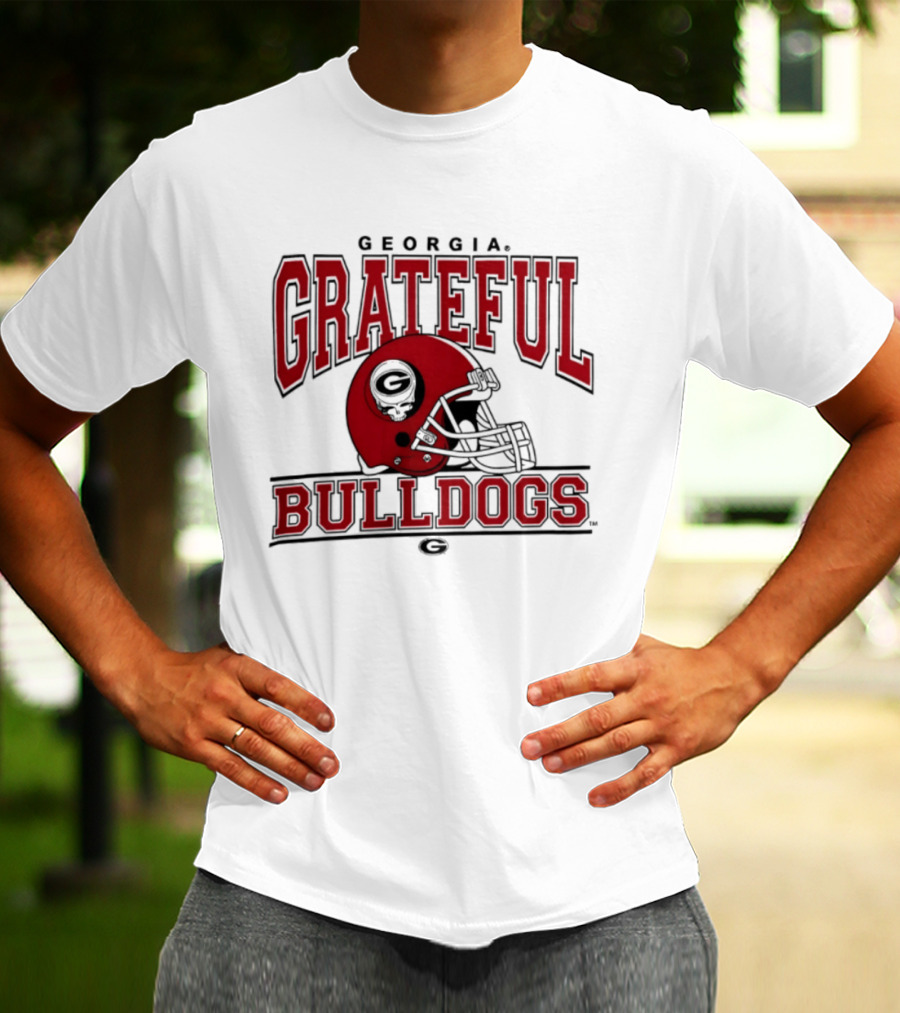 Georgia Grateful Dead Bulldogs Steal Your Helmet T-Shirt