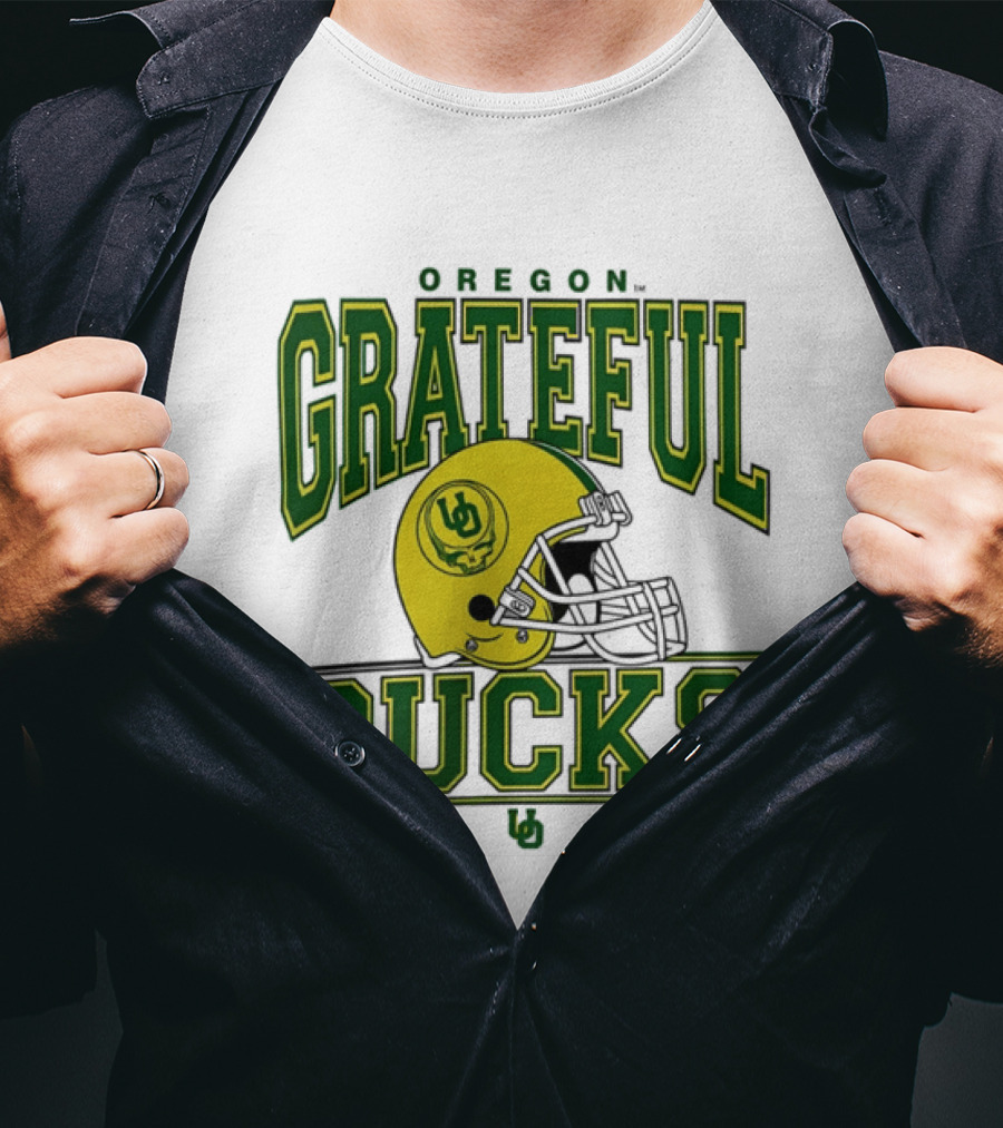 Oregon Grateful Ducks Helmet T-Shirt