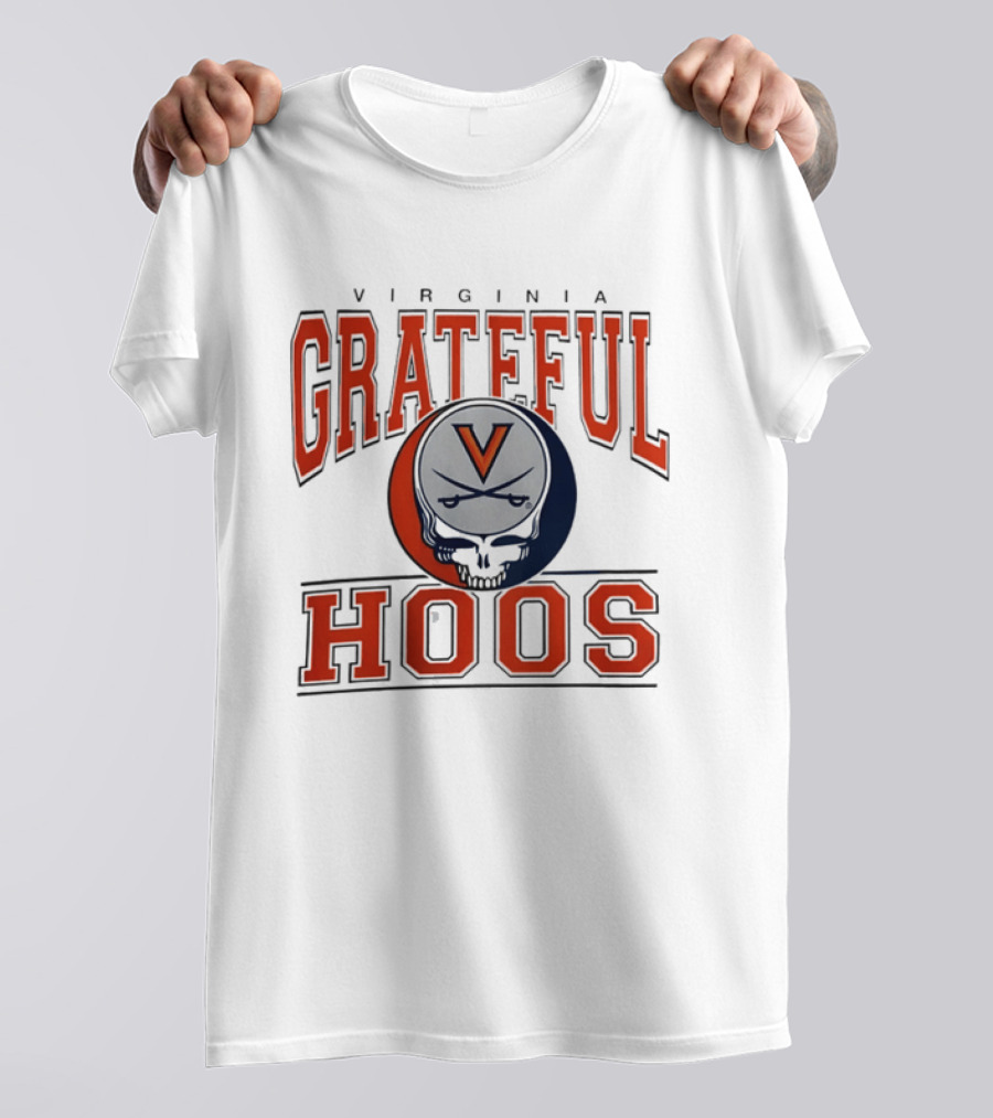 Virginia Cavaliers Grateful Dead Grateful Hoos Steal Your Helmet T-Shirt
