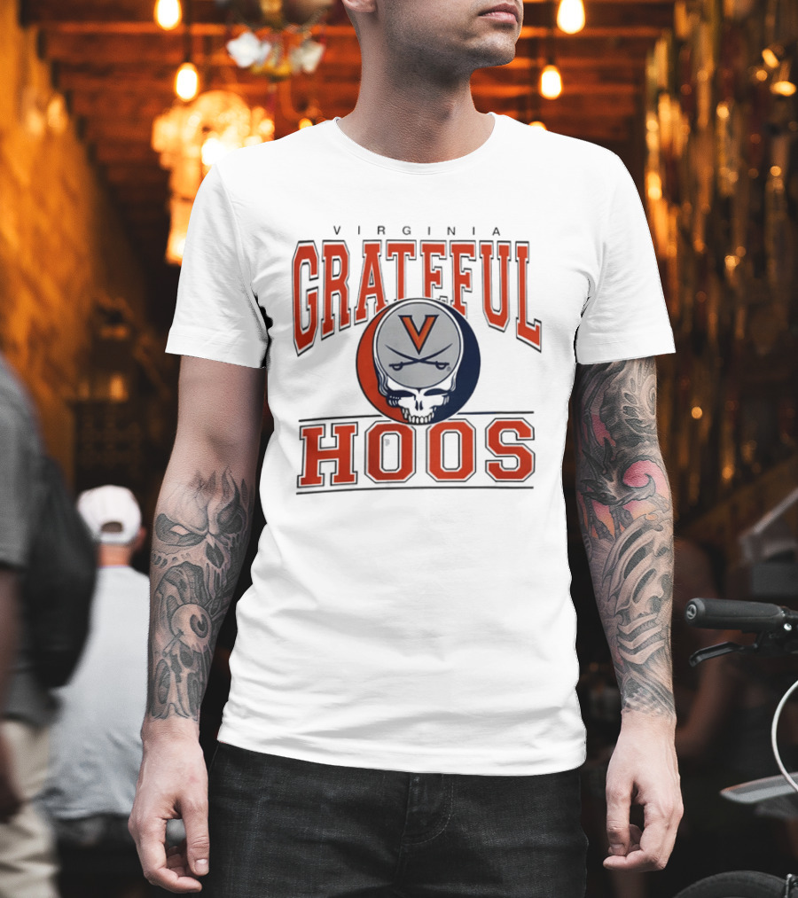 Virginia Cavaliers Grateful Dead Grateful Hoos Steal Your Helmet T-Shirt