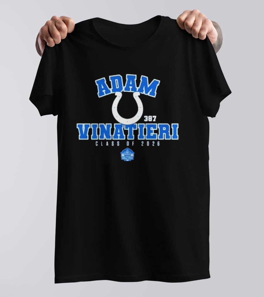 Adam Vinatieri Colts Hall Of Fame Class Of 2026 387 T-Shirt