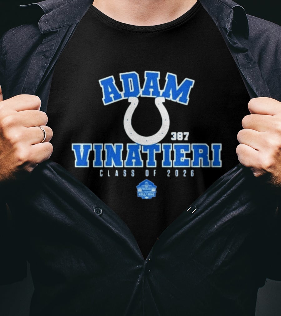 Adam Vinatieri Colts Hall Of Fame Class Of 2026 387 T-Shirt