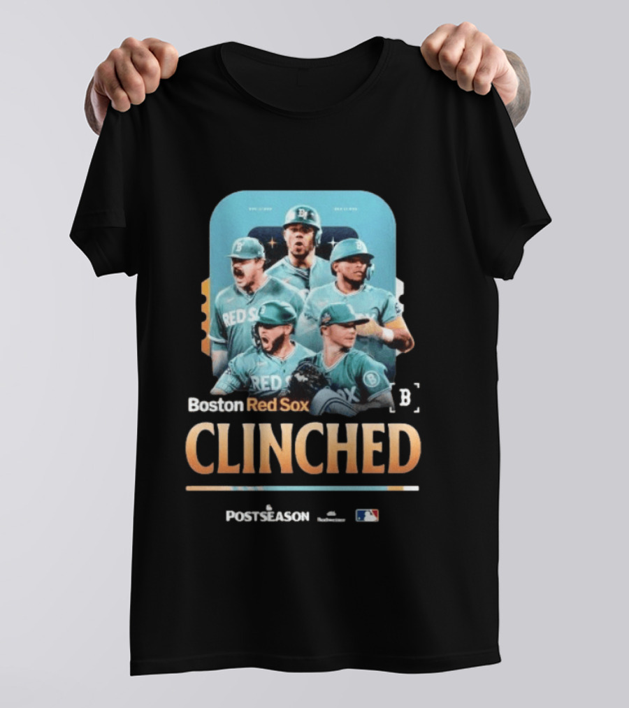 Boston Red Sox Clinched Postseason 2026 MLB T-Shirt