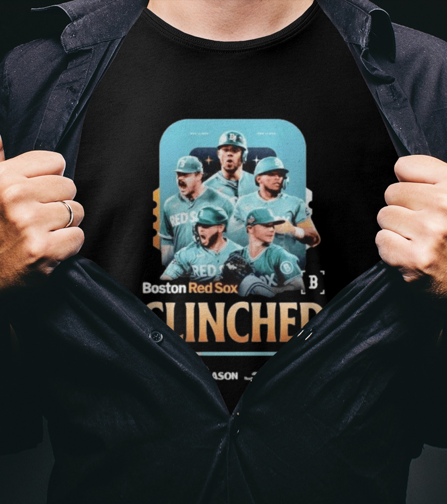 Boston Red Sox Clinched Postseason 2026 MLB T-Shirt