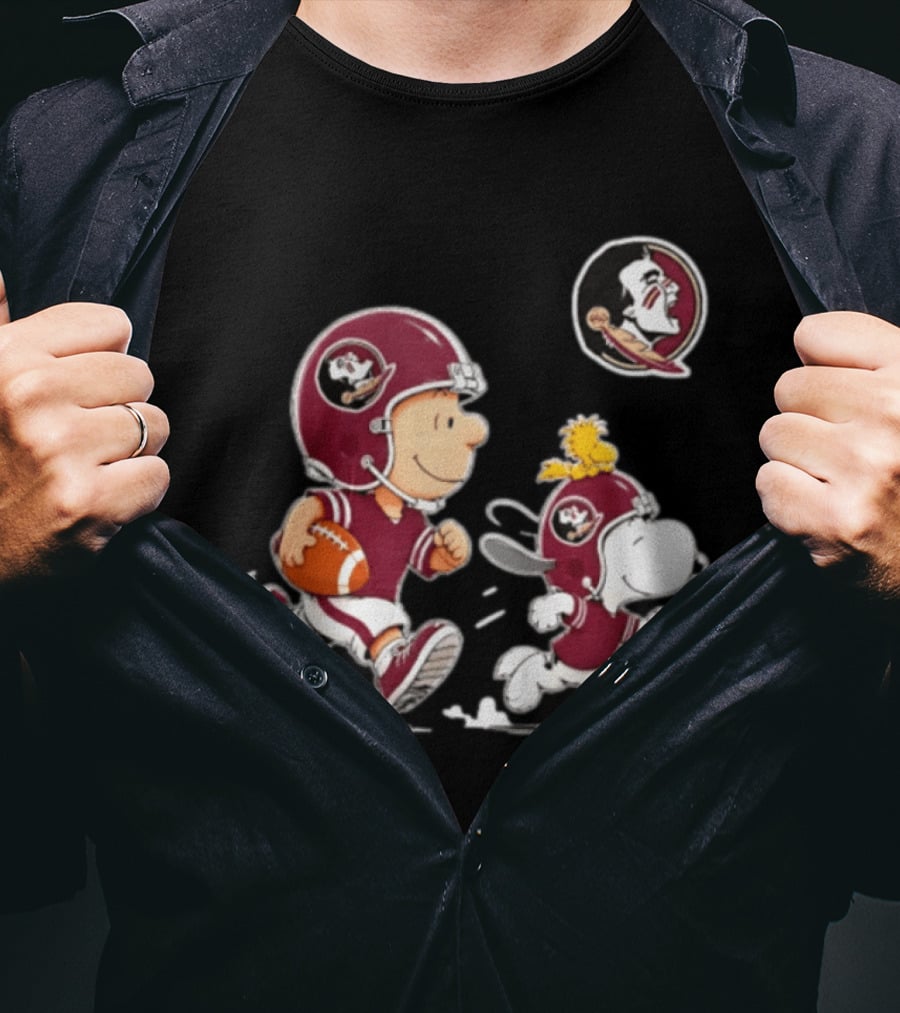 Charlie Brown Snoopy Woodstock Florida State Seminoles Football 2026 T-Shirt