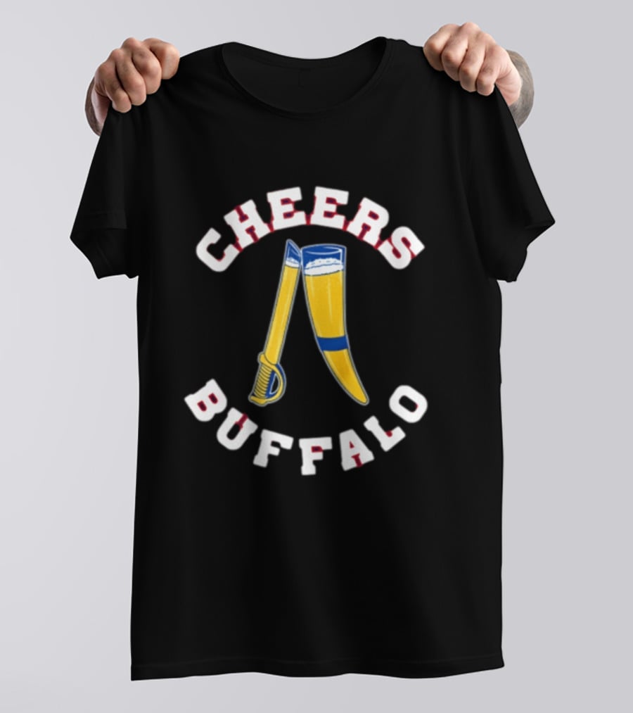 Buffalo Bills Cheers With Beer And Sabre T-Shirt