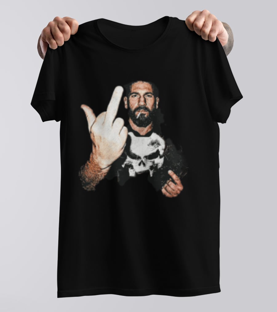 Jon Bernthal Punisher Middle Finger Iconic Gesture T-Shirt