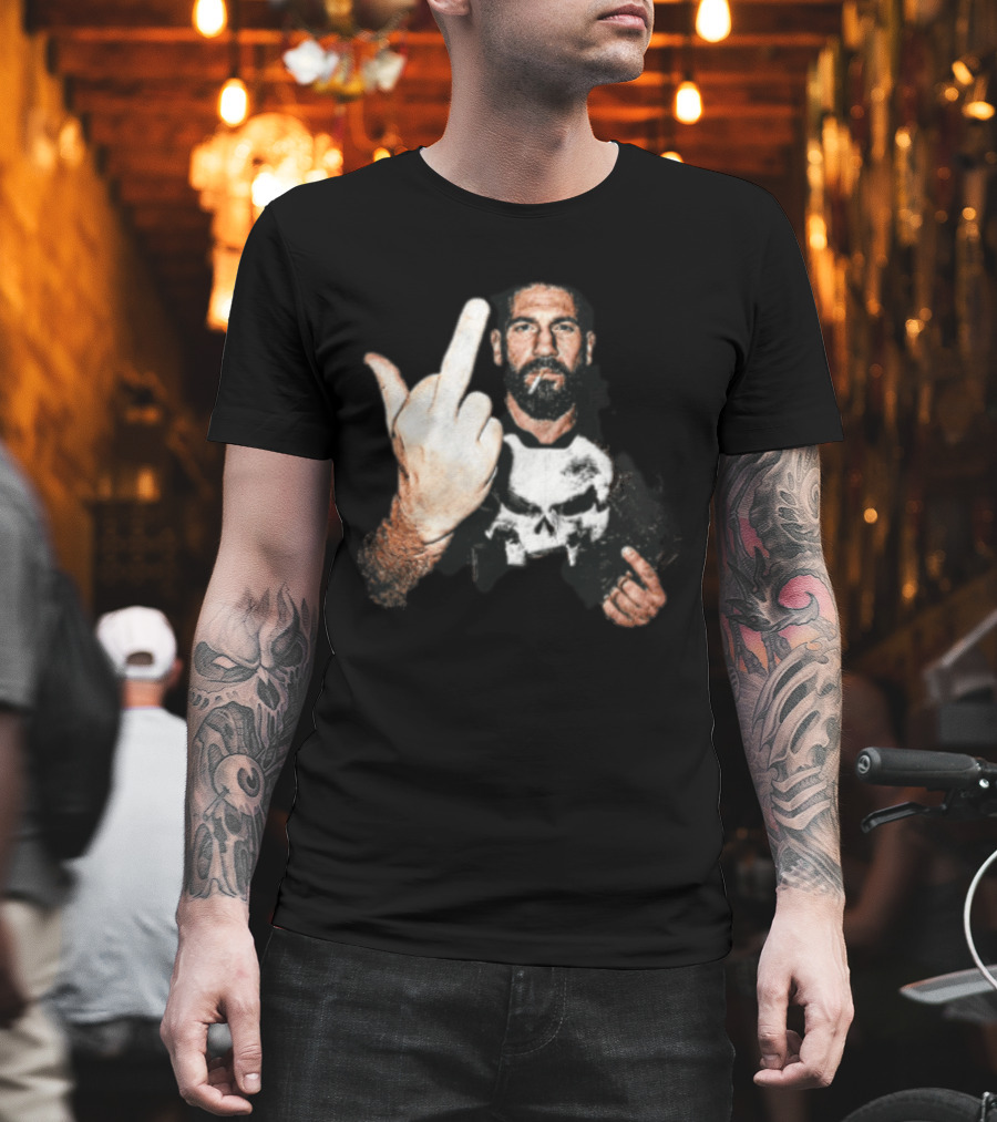 Jon Bernthal Punisher Middle Finger Iconic Gesture T-Shirt
