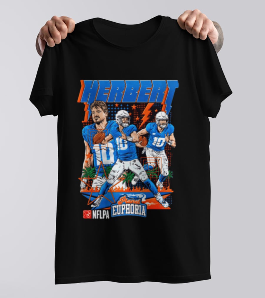 Herbert Player Euphoria NFLPA Limited Edition Lightning Version T-Shirt