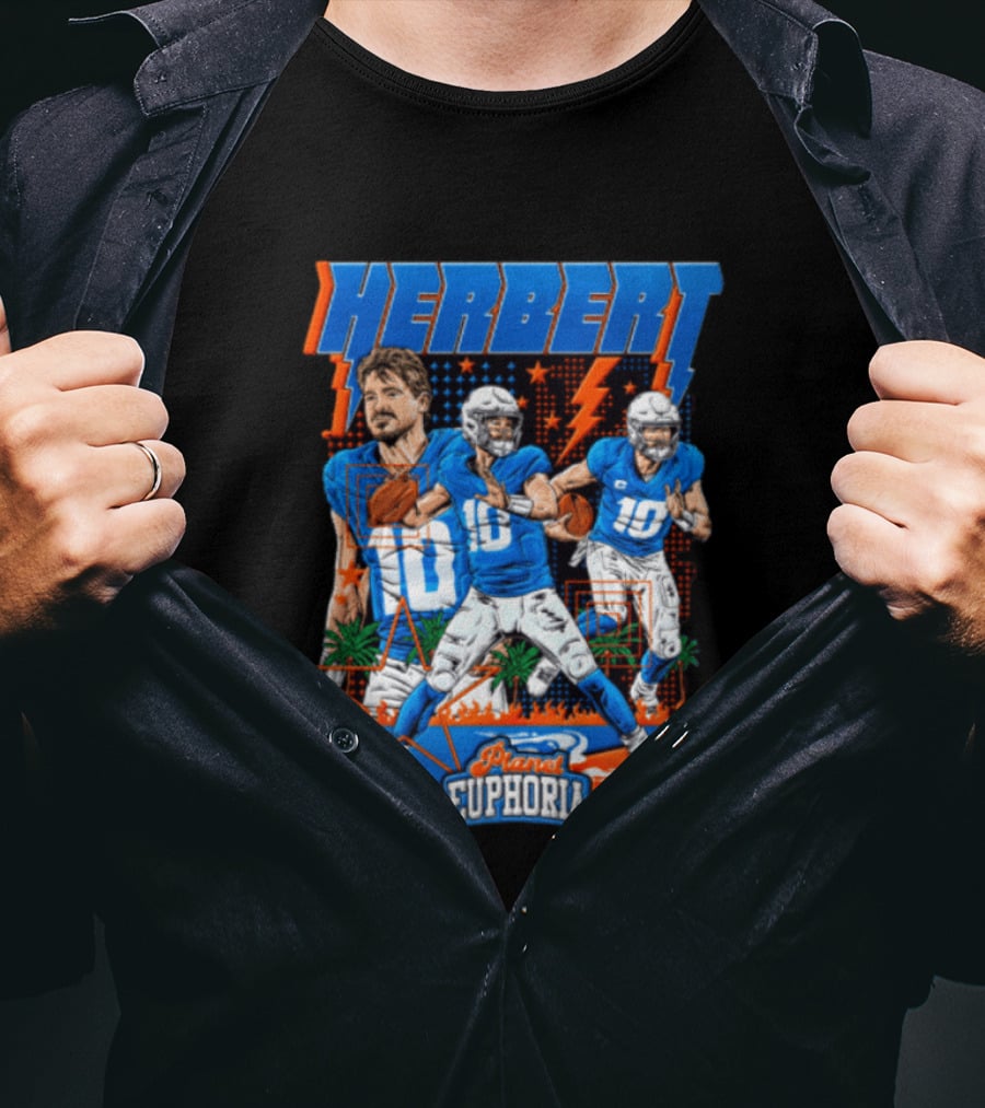 Herbert Player Euphoria NFLPA Limited Edition Lightning Version T-Shirt