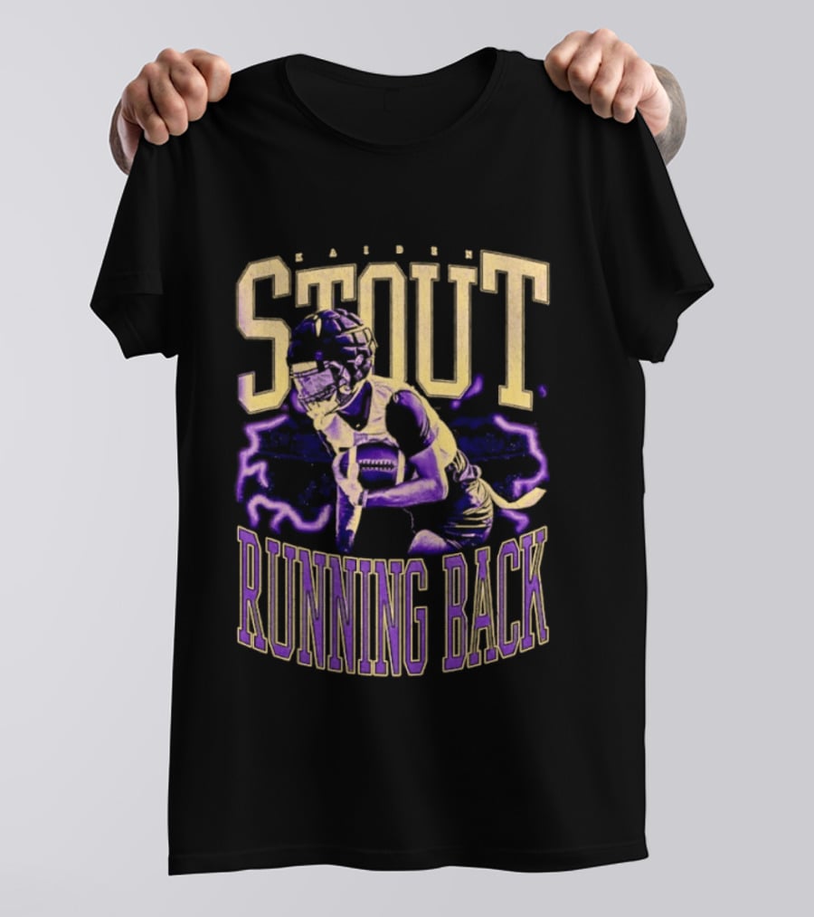 Stout Running Back Football Player T-Shirt
