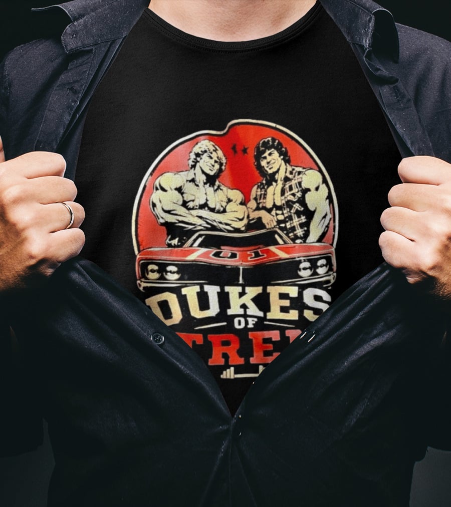 Dukes Of Tren Distressed Muscle Car Bodybuilding Power T-Shirt