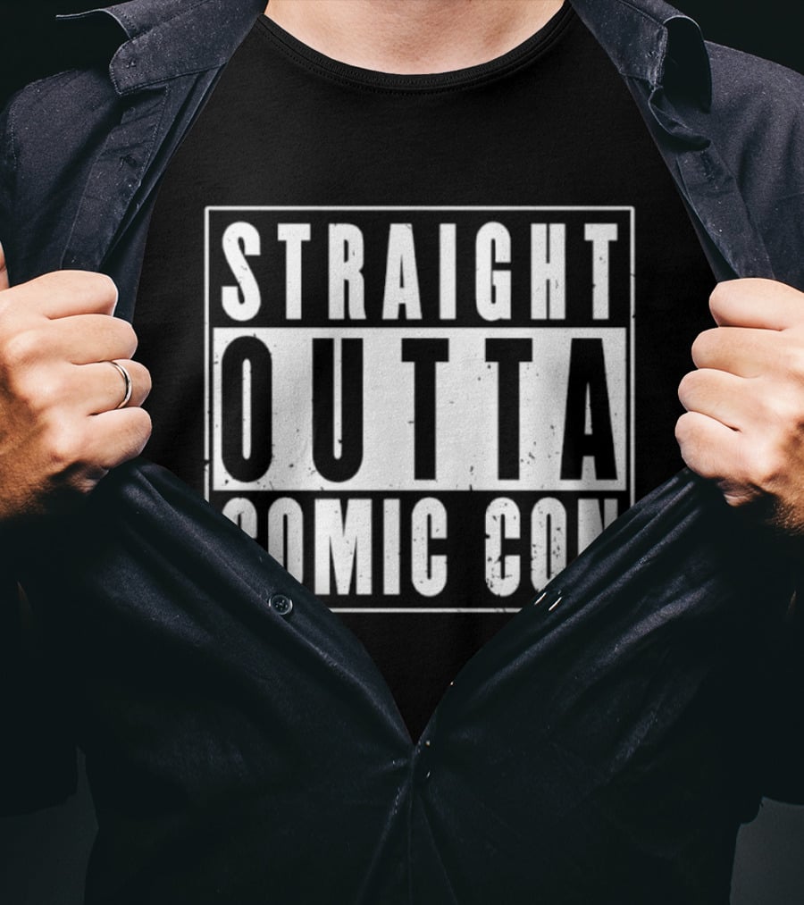 Straight Outta Comic Con Geek Culture Convention T-Shirt