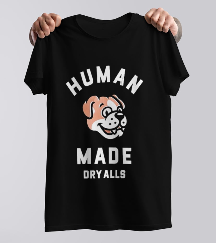 Human Made Dry Alls Nigo Streetwear Bulldog Motif T-Shirt