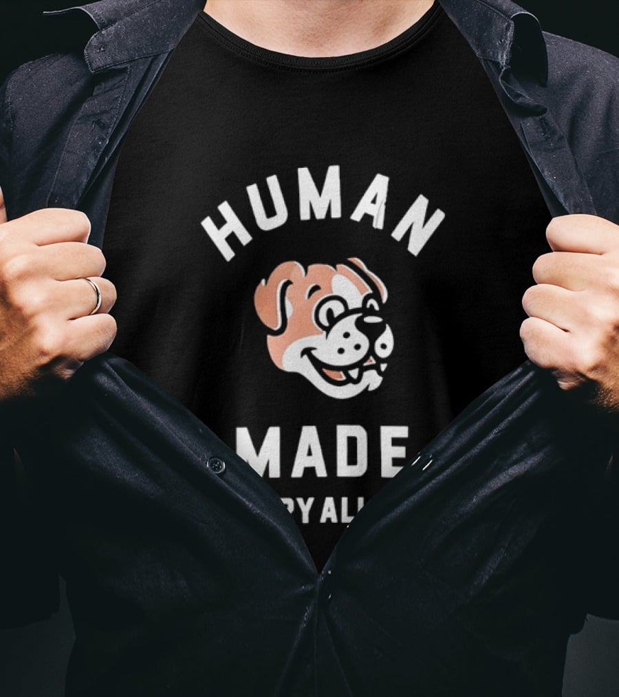 Human Made Dry Alls Nigo Streetwear Bulldog Motif T-Shirt
