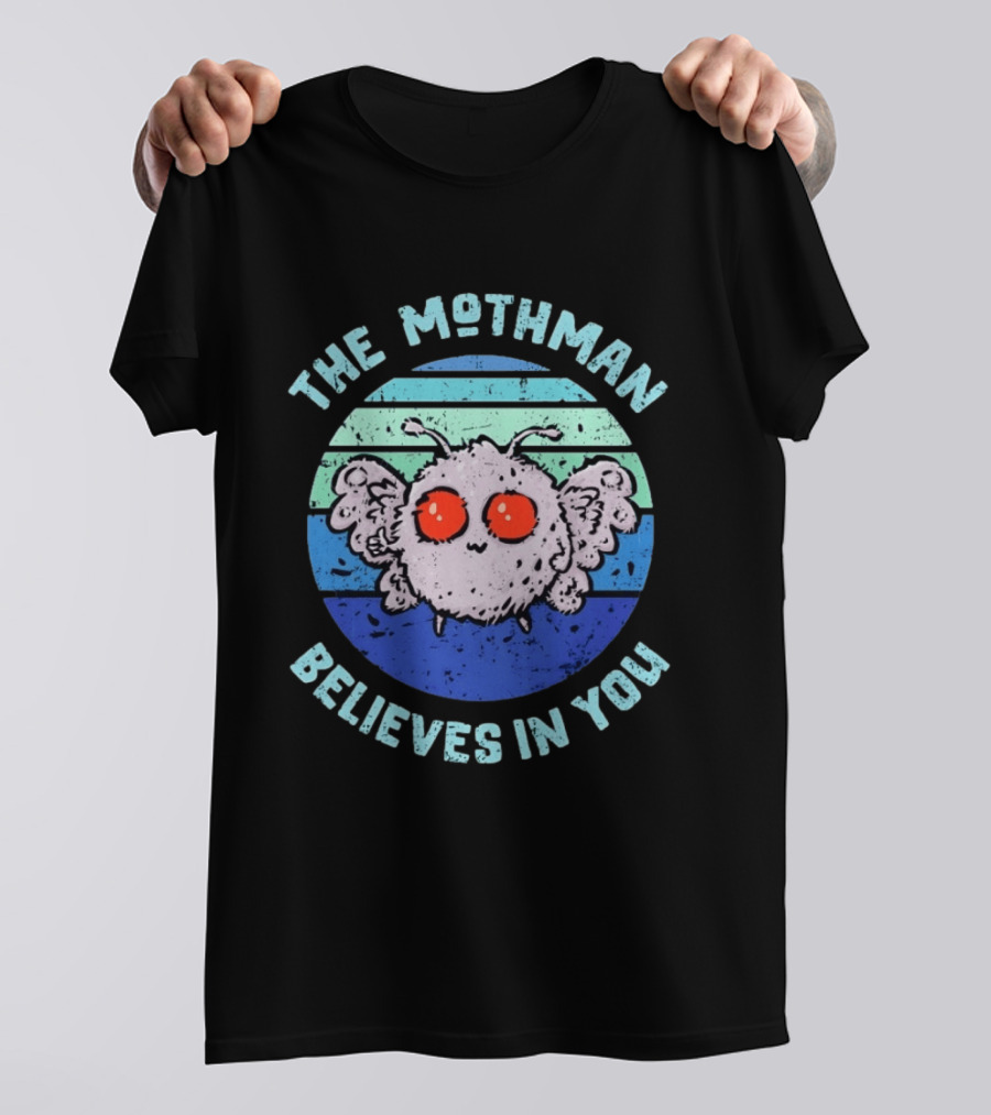 The Mothman Believes In You Distressed T-Shirt